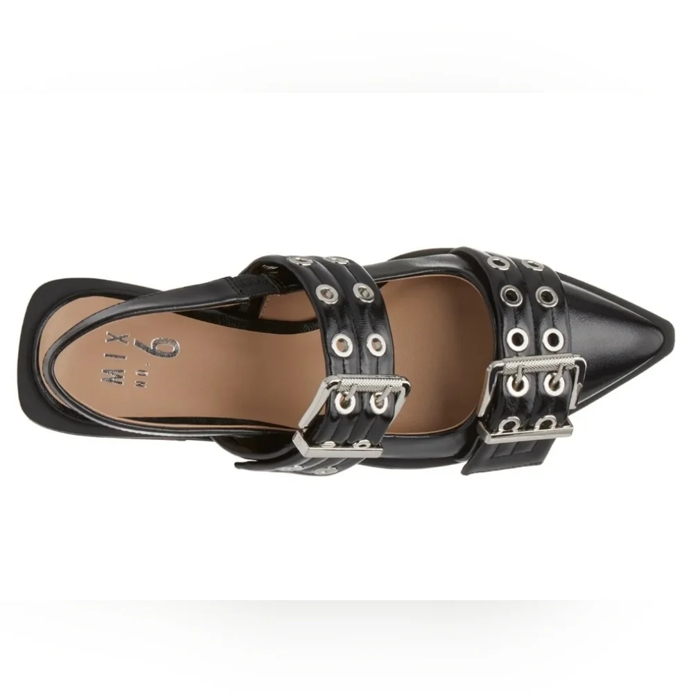 Mix No. 6 Sybel Slingback Flats with Buckle Detail - Picture 2 of 8